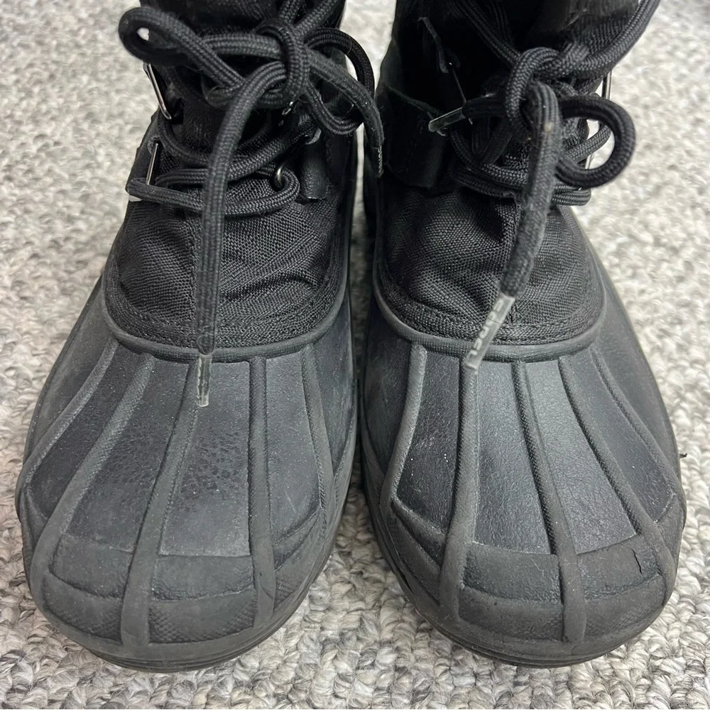 Sorel Glacier black insulated tall winter snow boots 7 250cm